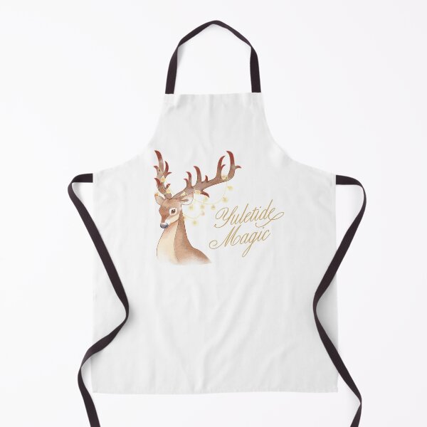Item preview, Ciervo mágico navideño Patronus Reno Luces navideñas doradas designed and sold by Night Bloom Designs.