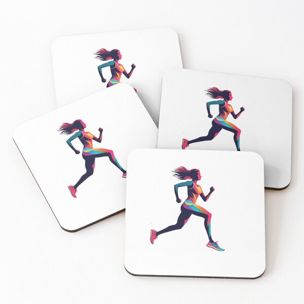 Item preview, Woman runner running watercolor designed and sold by SOUFIANE1991.