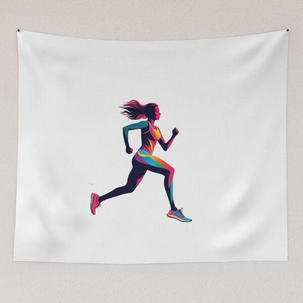 Item preview,  Woman runner running watercolor designed and sold by SOUFIANE1991.