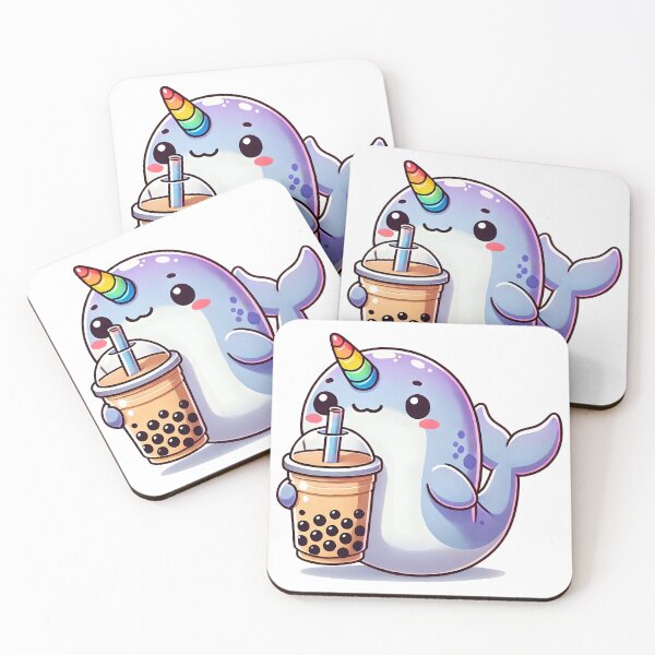 Item preview, Narwhal Sips: The Arctic's Bubbly Delight designed and sold by CyberPeakZ.