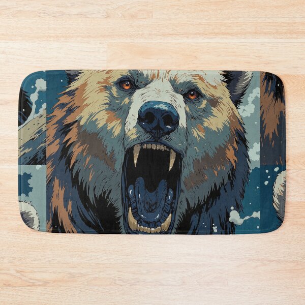 Item preview, Thundering grizzly against the skies or raging bear designed and sold by MadeByHaresShop.