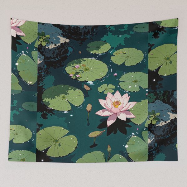 Item preview, Tranquil lily pad oasis designed and sold by MadeByHaresShop.