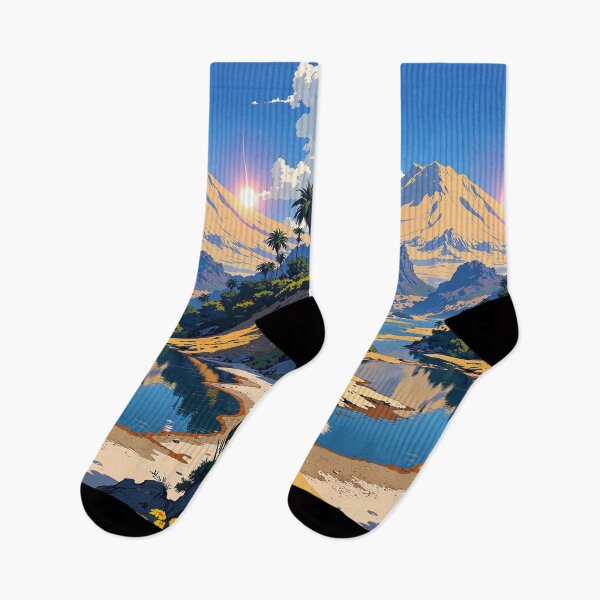 Item preview, Tranquil oasis a desert paradise amidst mountain majesty designed and sold by MadeByHaresShop.