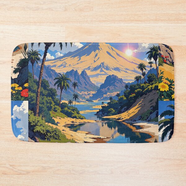 Item preview, Tranquil oasis a desert paradise amidst mountain majesty designed and sold by MadeByHaresShop.