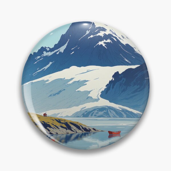 Item preview, Tranquil oasis red boats in a blue ocean designed and sold by MadeByHaresShop.