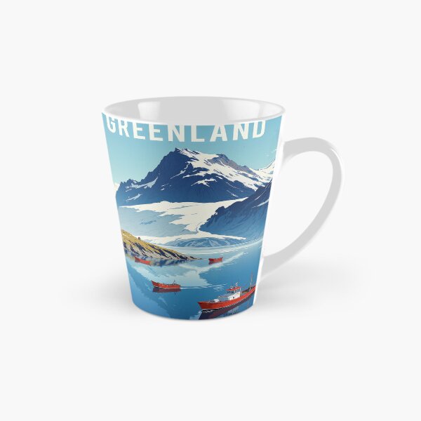 Item preview, Tranquil oasis red boats in a blue ocean designed and sold by MadeByHaresShop.