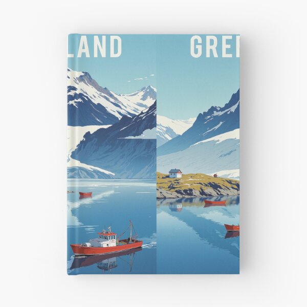 Item preview, Tranquil oasis red boats in a blue ocean designed and sold by MadeByHaresShop.