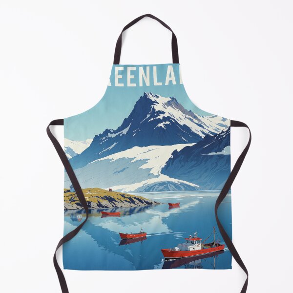 Item preview, Tranquil oasis red boats in a blue ocean designed and sold by MadeByHaresShop.