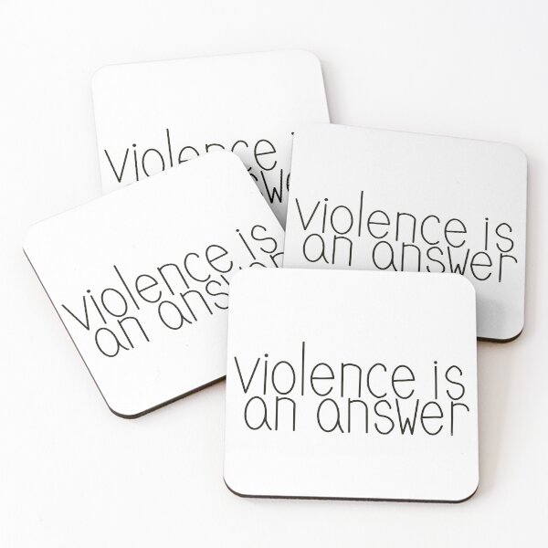 Item preview, Violence is an answer designed and sold by FloralsandBabes.