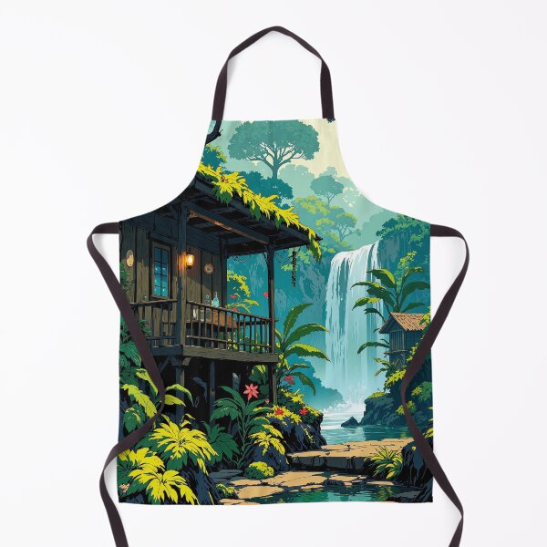 Item preview, Tropical serenity waterfall retreat designed and sold by MadeByHaresShop.
