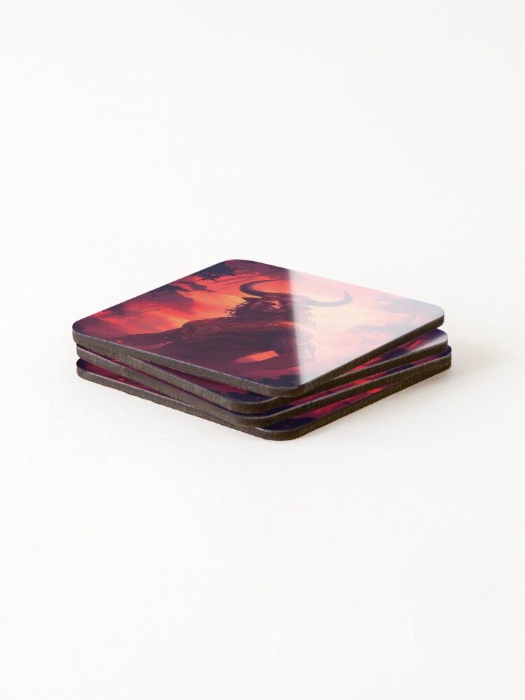 Thumbnail 4 of 5, Coasters (Set of 4), Minotaur designed and sold by Rtymer.