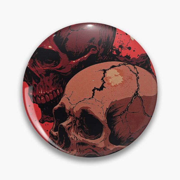 Item preview, Twin skulls heartache and defiance in a sea designed and sold by ShroomForge.