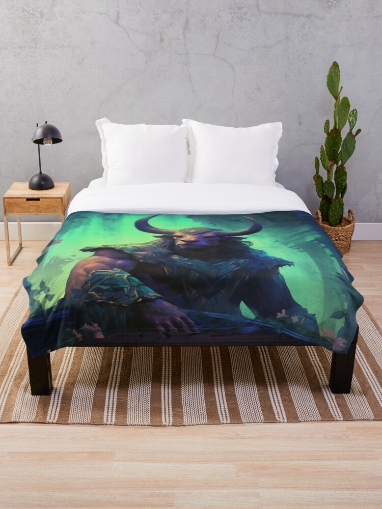 Thumbnail 1 of 6, Throw Blanket, Minotaur designed and sold by Rtymer.