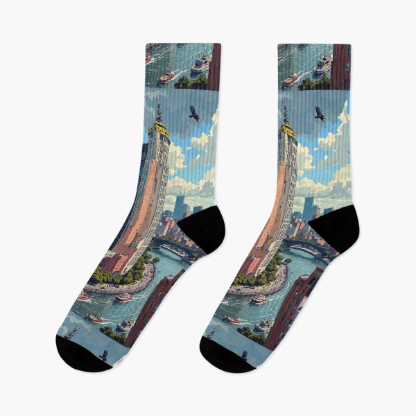 Item preview, Urban dreams a watercolor symphony designed and sold by ShroomForge.