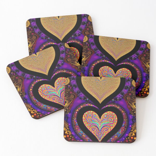 Item preview, Abstract Colorful Hearts Art designed and sold by TheDarkWardrobe.