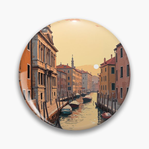 Artikelvorschau, Venezianische Aussicht Boote inmitten der Architektur alternativ Gondeln gleiten entworfen und verkauft von ShroomForge.