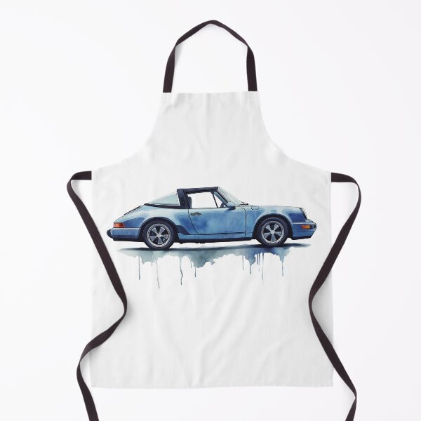 Item preview, Vintage Blue Porsche 911 Targa Watercolor designed and sold by blackdogshop.
