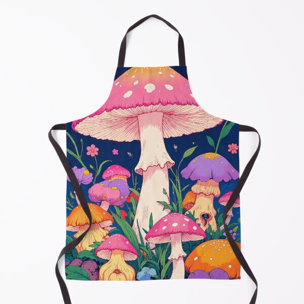 Item preview, Vibrant mushroom oasis a playful symphony of colors designed and sold by ShroomForge.