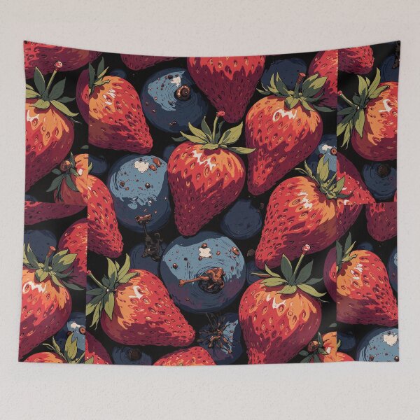 Item preview, Vibrant strawberry symphony designed and sold by ShroomForge.