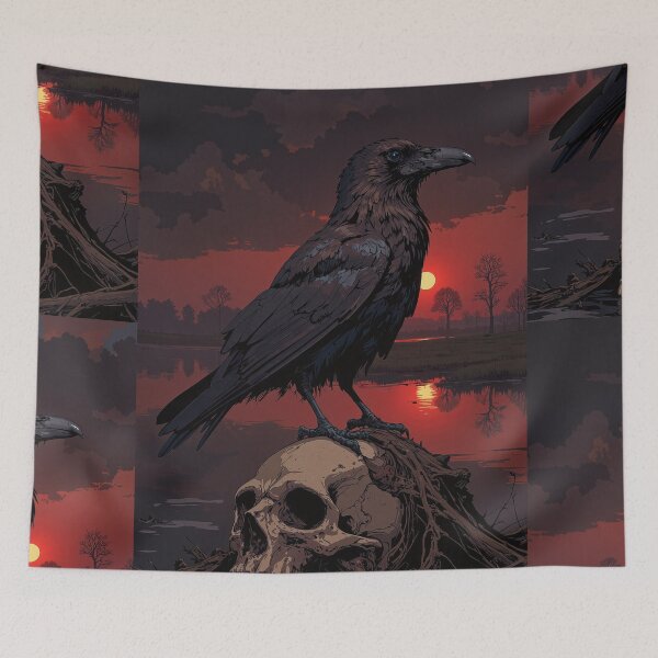 Item preview, Vultures at twilight or deathly sunset symphony designed and sold by ShroomForge.