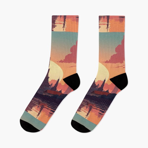 Item preview, Wat arun sunset reflections designed and sold by ShroomForge.