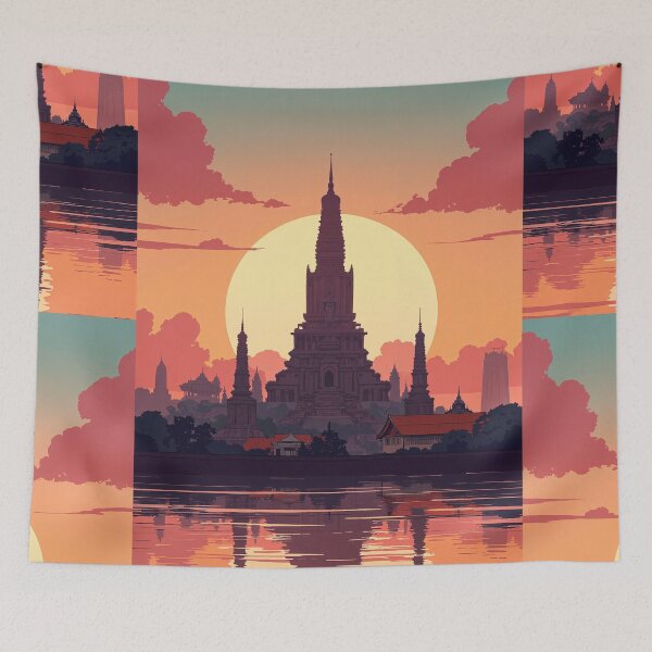Item preview, Wat arun sunset reflections designed and sold by ShroomForge.