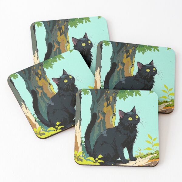Item preview, Whimsical feline gazing this short artwork title captures designed and sold by ShroomForge.