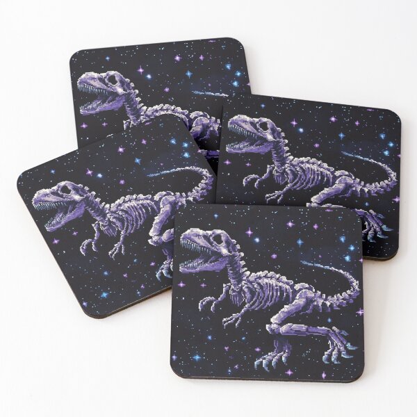 Item preview, Cosmic Dinosaur Pixel Art designed and sold by Kaos-Bit.