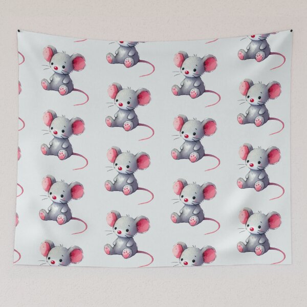Item preview, Bored grey mouse designed and sold by DaintyDooodles.