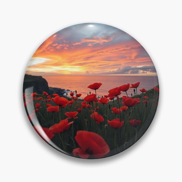 Item preview,   Spring Sea Landscape with Poppies and Volcanic Coastline designed and sold by hjian8219.