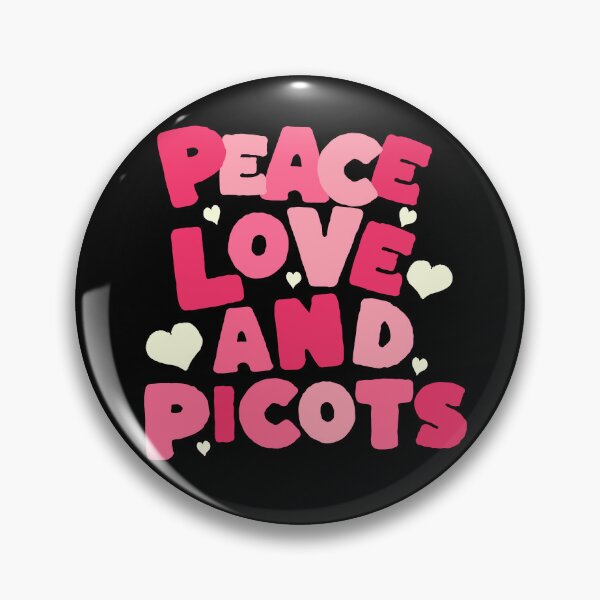 Item preview, Peace Love And Picots Tatting Lover Gift Idea designed and sold by HosvPrint .s.