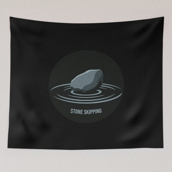 Item preview, Stone Skipping, Stone Skimming designed and sold by These_Prints.