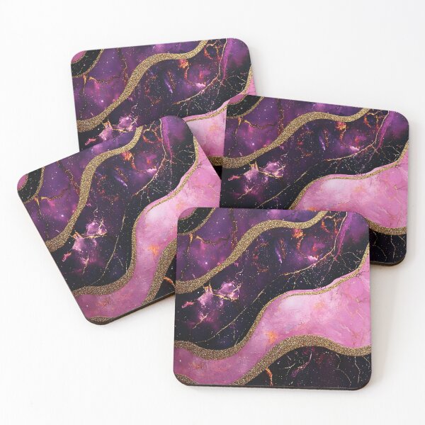 Item preview, pink, purple, black & gold pattern designed and sold by Hellva.