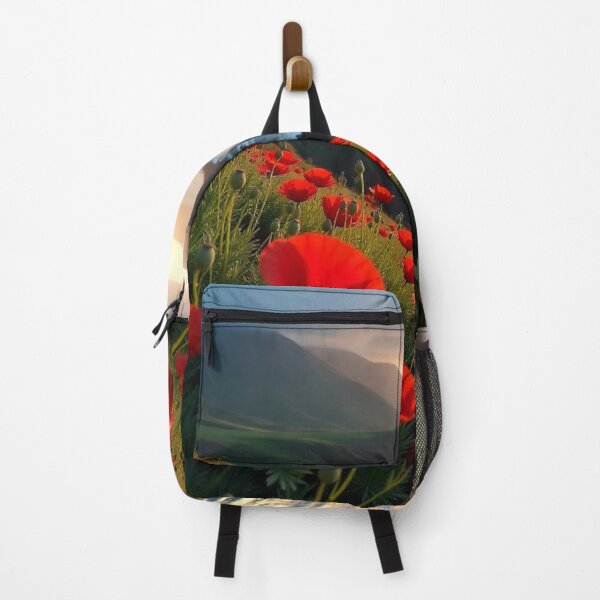 Item preview,  Spring Sea Landscape with Poppies and Volcanic Coastline designed and sold by hjian8219.