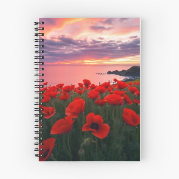 Item preview,   Spring Sea Landscape with Poppies and Volcanic Coastline designed and sold by hjian8219.