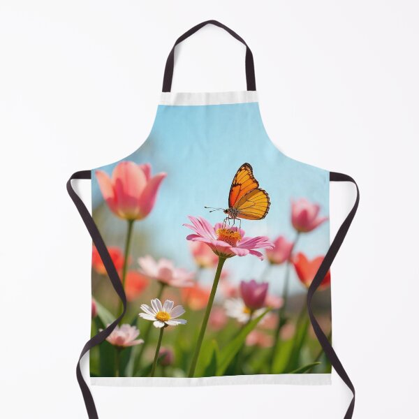 Item preview, Spring Scene with Flowers and Butterfly designed and sold by hjian8219.