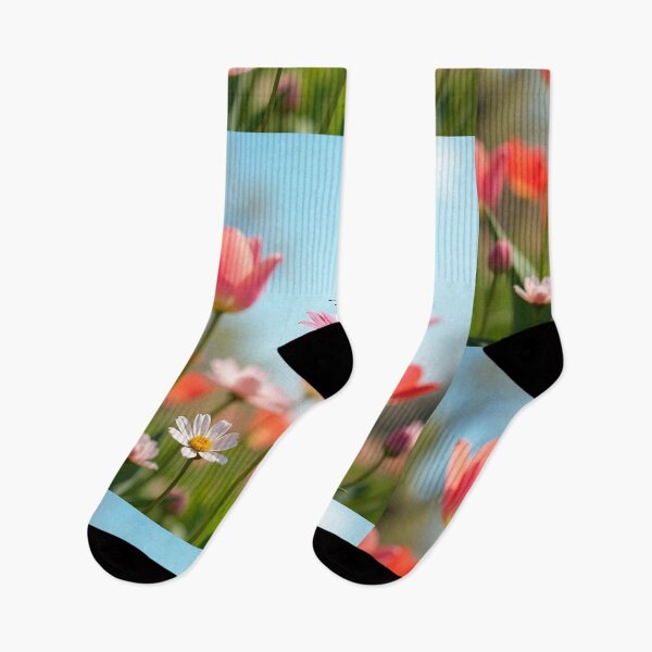 Item preview, Spring Scene with Flowers and Butterfly designed and sold by hjian8219.