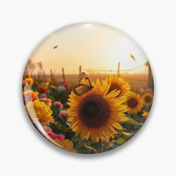 Item preview, Spring Scene with Flowers and Butterfly designed and sold by hjian8219.