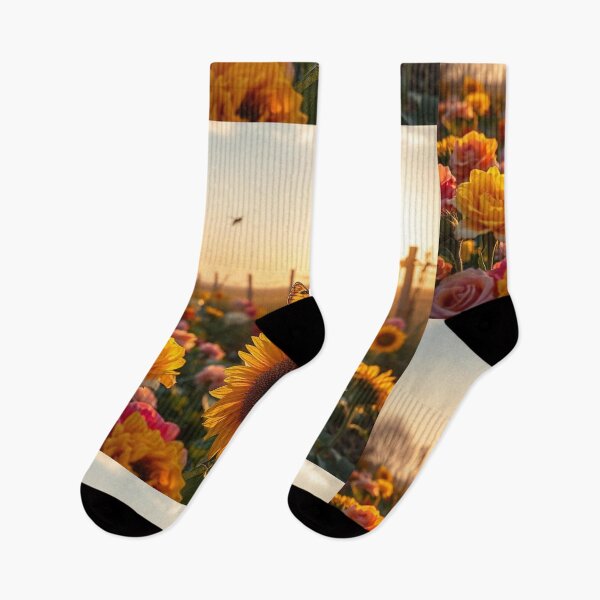 Item preview, Spring Scene with Flowers and Butterfly designed and sold by hjian8219.