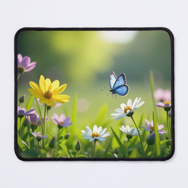 Item preview, Spring Scene with Flowers and Butterfly designed and sold by hjian8219.