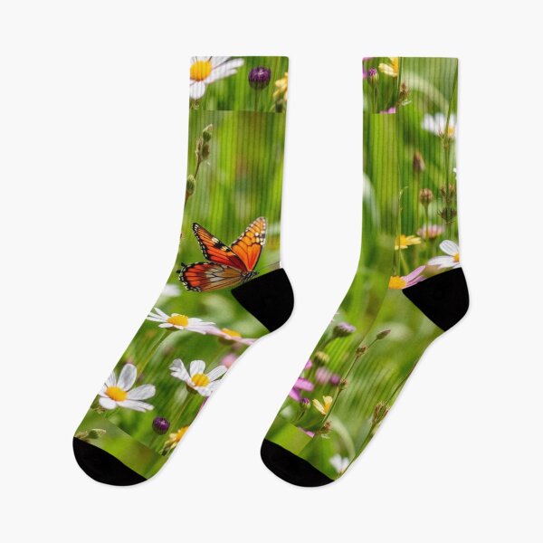 Item preview, Spring Scene with Flowers and Butterfly designed and sold by hjian8219.
