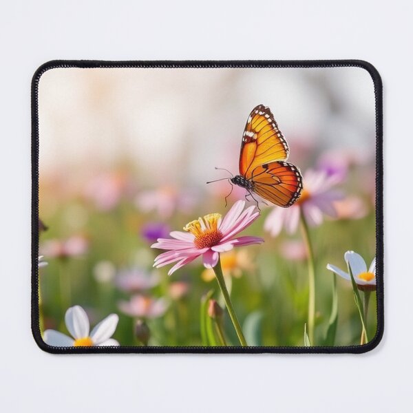 Item preview, Spring Scene with Flowers and Butterfly designed and sold by hjian8219.