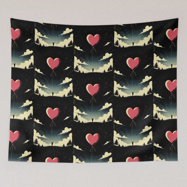Item preview, Child with Heart Balloon Ascending designed and sold by gfxpartner.