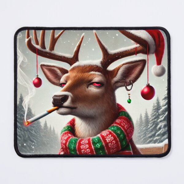 Item preview, Deer smoking designed and sold by Amhebadesigns.