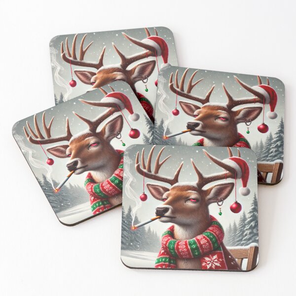 Item preview, Deer smoking designed and sold by Amhebadesigns.