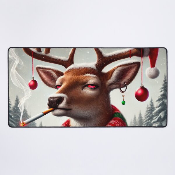 Item preview, Deer smoking designed and sold by Amhebadesigns.