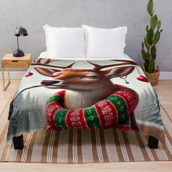 Item preview, Deer smoking designed and sold by Amhebadesigns.