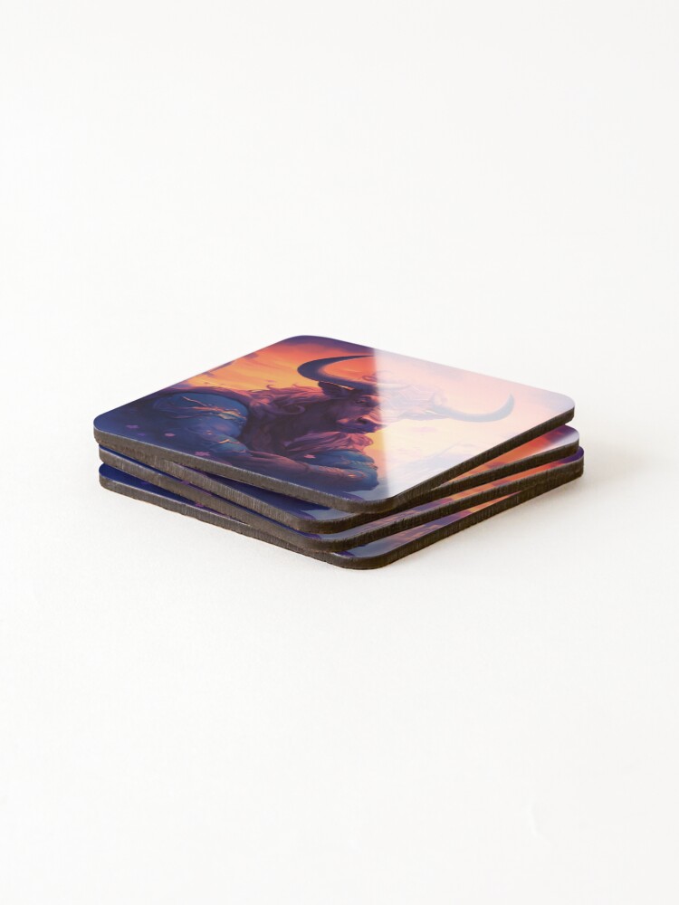 Thumbnail 4 of 5, Coasters (Set of 4), Minotaur designed and sold by Rtymer.