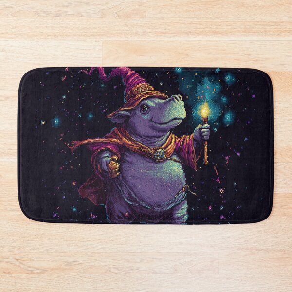 Item preview, Pixel Hippo Wizard designed and sold by Kaos-Bit.