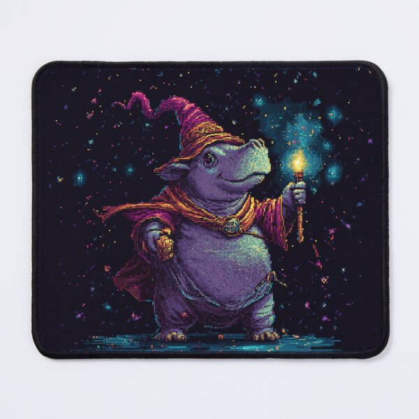 Item preview, Pixel Hippo Wizard designed and sold by Kaos-Bit.